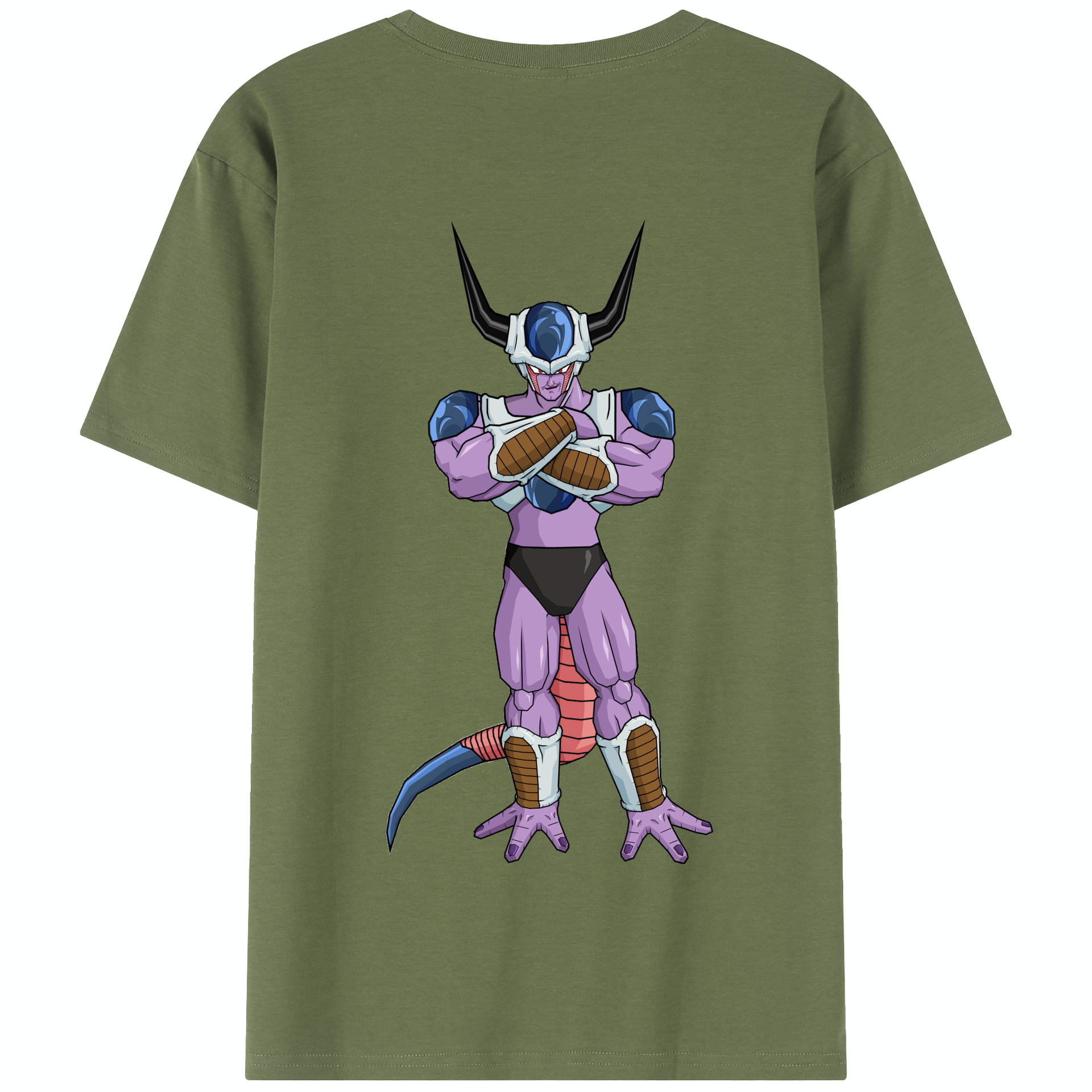 （画像用） ドラゴンボール フリーザ DRAGON BALL Frieza 綿100％半袖Tシャツ（背面プリント）
